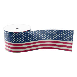 Vintage Style Patriotische Amerikanische Flagge Ripsband