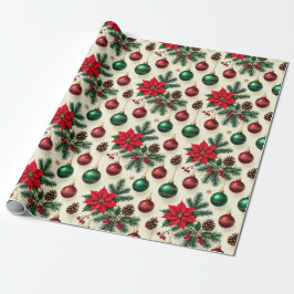 Vintage Style Retro Holiday Gift Wrap Geschenkpapier