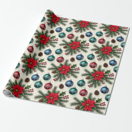 Vintage Style Retro Holiday Gift Wrap Geschenkpapier