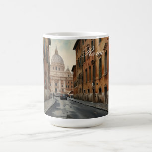 Vintage Style Rom Italienische Reise Wasserfarbe Kaffeetasse