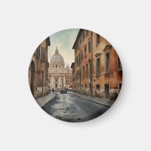 Vintage Style Rom Italienische Reise Wasserfarbe Magnet