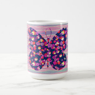 Vintage Style Schmetterlings-Tasse Kaffeetasse