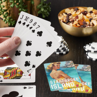 Vintage Style Stradbroke Island Reise Poker Karten Spielkarten