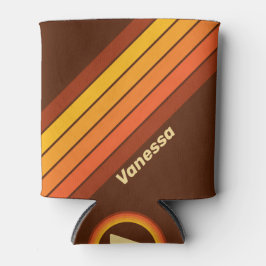 Vintage Style Stripes with Name Dosenkühler