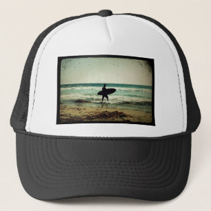 Vintage Style Surfer Silhouette Truckerkappe