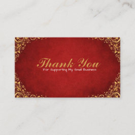 Vintage Style Thank You Cards – Elegant Mini Notes Visitenkarte