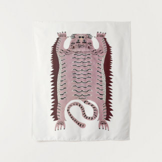 Vintage Style Tiger Wandteppich