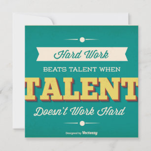Vintage Style Typografie Einladung