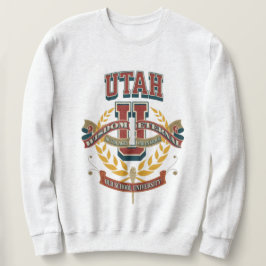 Vintage style university of utah crewneck sweatshirt