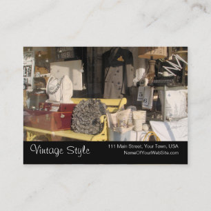 Vintage Style Vintage Waren Benutzerdefinierte Vis Visitenkarte