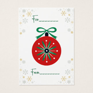 Vintage Style Weihnachtsgeschenkkarte mit Charme
