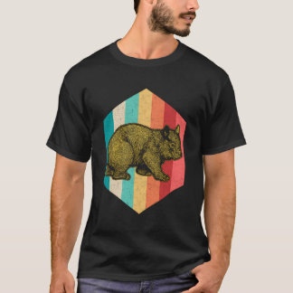 Vintage Style Wombat Tier Retro Wombat Weihnachten T-Shirt