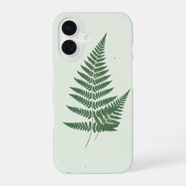 Vintage Stylized Ferns iPhone 16 Hülle (Rückseite)