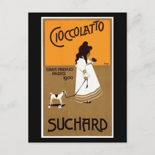 Vintage Suchard Cioccolatto Postkarte