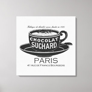 Vintage Suchard Schokoladenwerbung Leinwanddruck