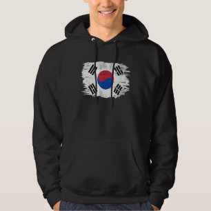 Vintage Süd-Korea-Flagge für Koreaner Hoodie