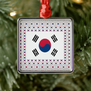 Vintage Südkoreanische Metallverzierung Ornament Aus Metall