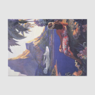 Vintage Südseeinsel Seidenpapier