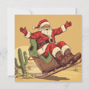 Vintage Südwest-Weihnachten Feiertagskarte