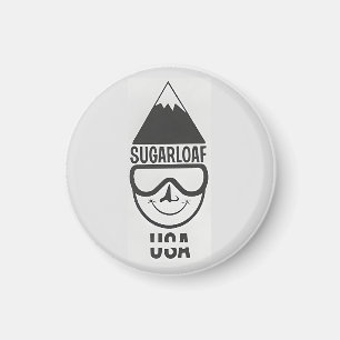 Vintage Sugarloaf Maine-Ski Resort New England Magnet