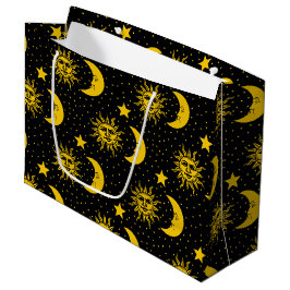 Vintage Sun-Mond-Sternchen-Vereinbarung Große Geschenktüte