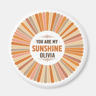 Vintage Sunburst "Du bist mein Sonnenschein" Magnet