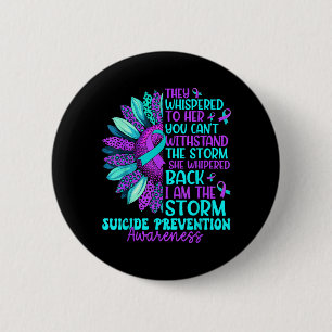 Vintage Suower Präventionsbewusstsein Männer Fraue Button