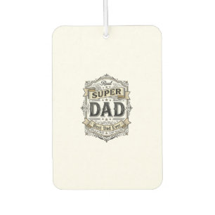 Vintage Super Dad Abzeichen Shirt Design_1 Autolufterfrischer