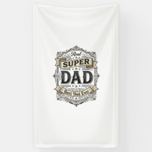 Vintage Super Dad Abzeichen Shirt Design_1 Banner