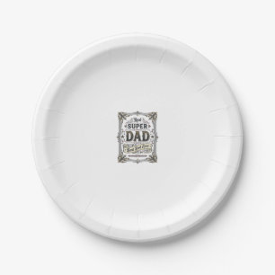 Vintage Super Dad Best Dad Ever T-Shirt Design_1 Pappteller