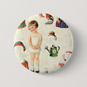 VINTAGE SUPREME PAPIERPOPPEN SWEETIE BUTTON