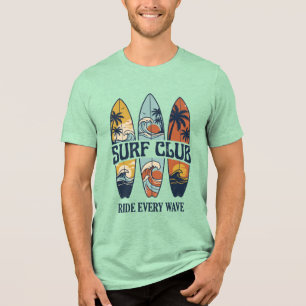 Vintage Surf Club Surf T-Shirt Tri-Blend Shirt