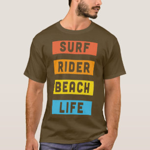 Vintage-Surf-Strand-Aufkleber T-Shirt