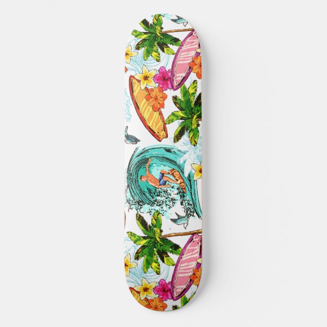 Vintage-Surf-Van Skateboard (Vorderseite)