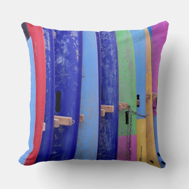 Vintage Surfboards Kissen (Vorderseite)