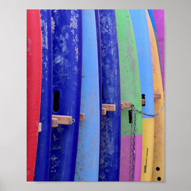 Vintage Surfboards Poster (Vorne)