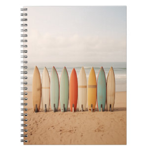 Vintage-Surfbretter Notizblock
