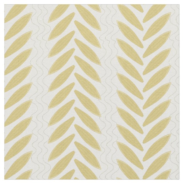 Vintage Surfbretter und Waves Beige Weißes Muster Stoff (Nahaufnahme)