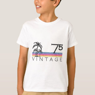 Vintage-Surfen 1975 Pazifischer Ozean Sonnenunterg T-Shirt
