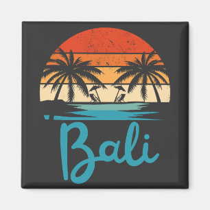 Vintage-Surfen Bali-Strand Indonesien Magnet