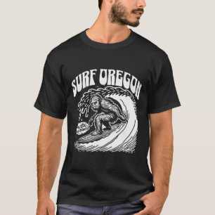 Vintage-Surfen Oregon-Surfen Sasquatch-Surfer T-Shirt