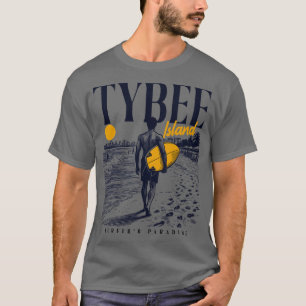 Vintage-Surfen Tybee Island Georgia Retro-Surfer T-Shirt