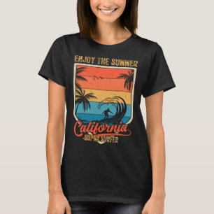 Vintage Surfer Retro Surfen Strand Sommerferien T-Shirt