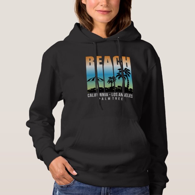 Vintage Surfer Retro Surfing Beach Summer Vacation Hoodie (Vorderseite)
