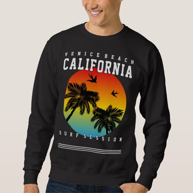 Vintage Surfer Retro Surfing Beach Summer Vacation Sweatshirt (Vorderseite)