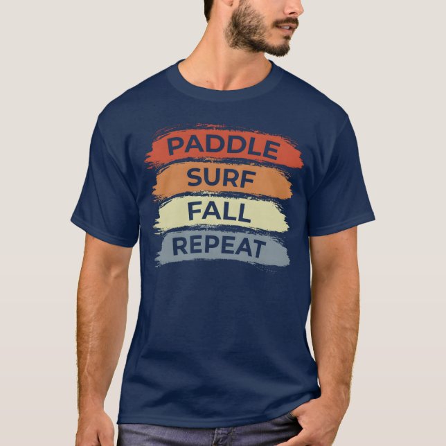 Vintage-Surfing-Zitat Junge T-Shirt (Vorderseite)
