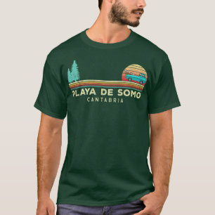 Vintage Surfschule Playa de somo cabtabria - Surfe T-Shirt