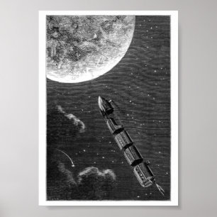 Vintage surreale Buchillustration Poster
