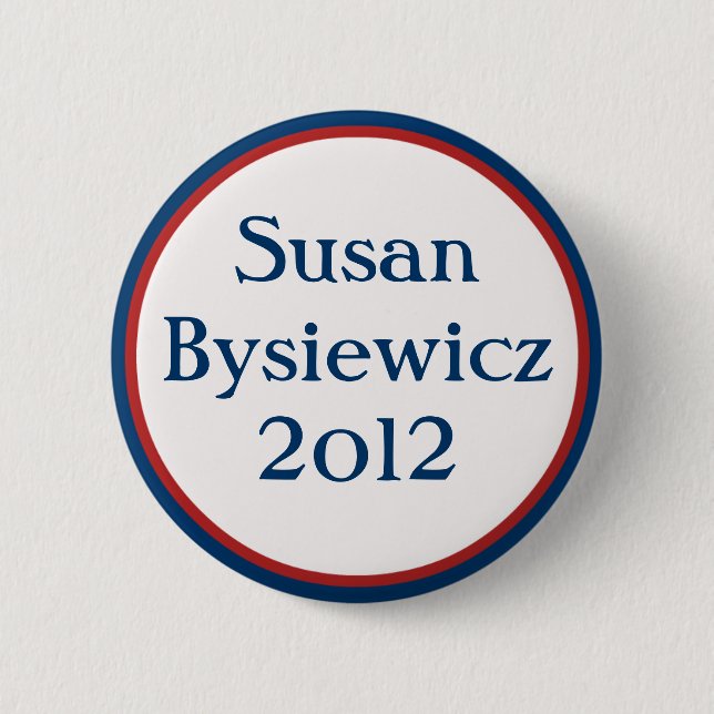 Vintage-Susan-Bysiewicz-Knopf Button (Vorderseite)