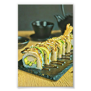Vintage Sushi gift Fotodruck